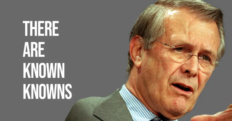 there are known knowns